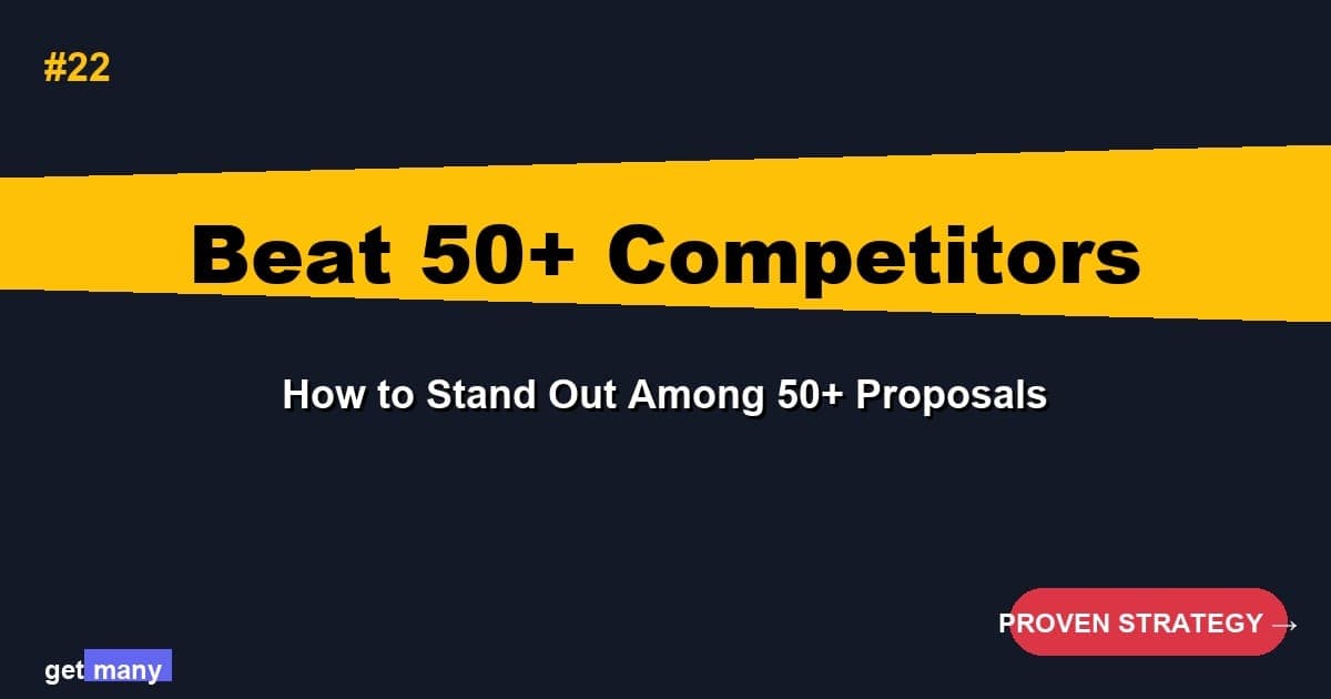 How to Stand Out Among 50+ Proposals